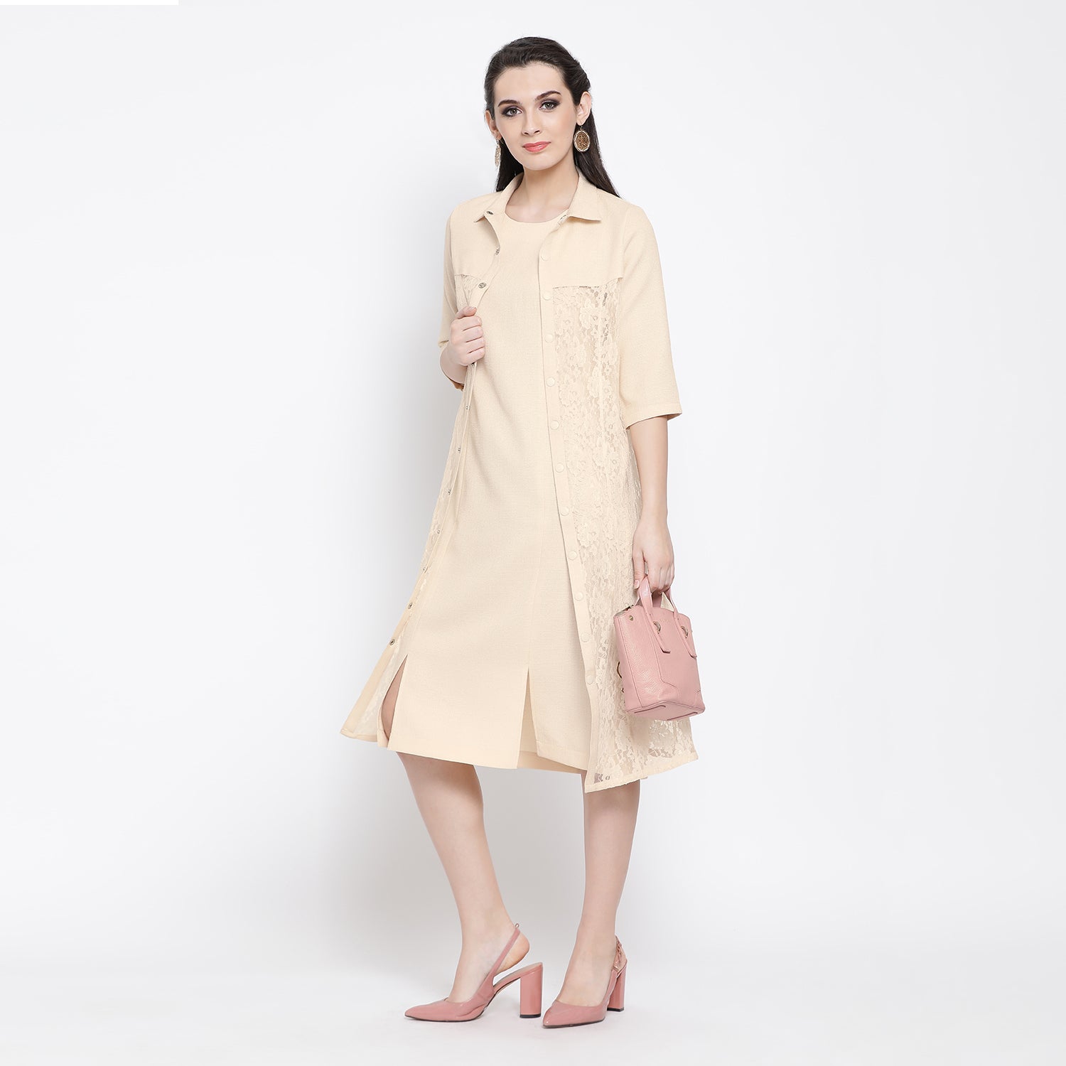 Off White Silk Linen Jacket for Women