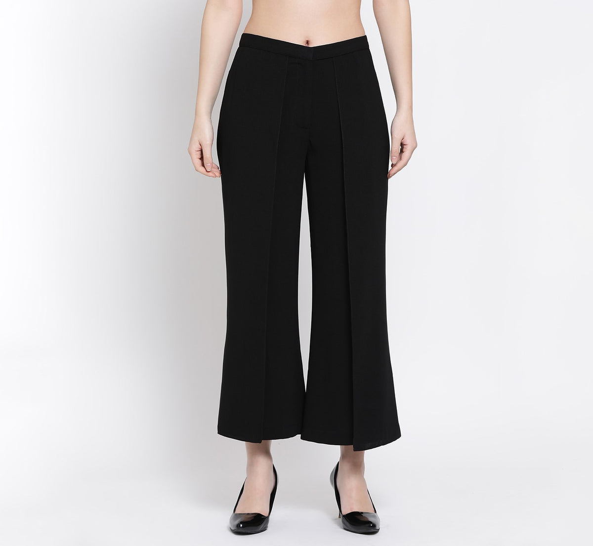 Black Flap Palazzo for Women