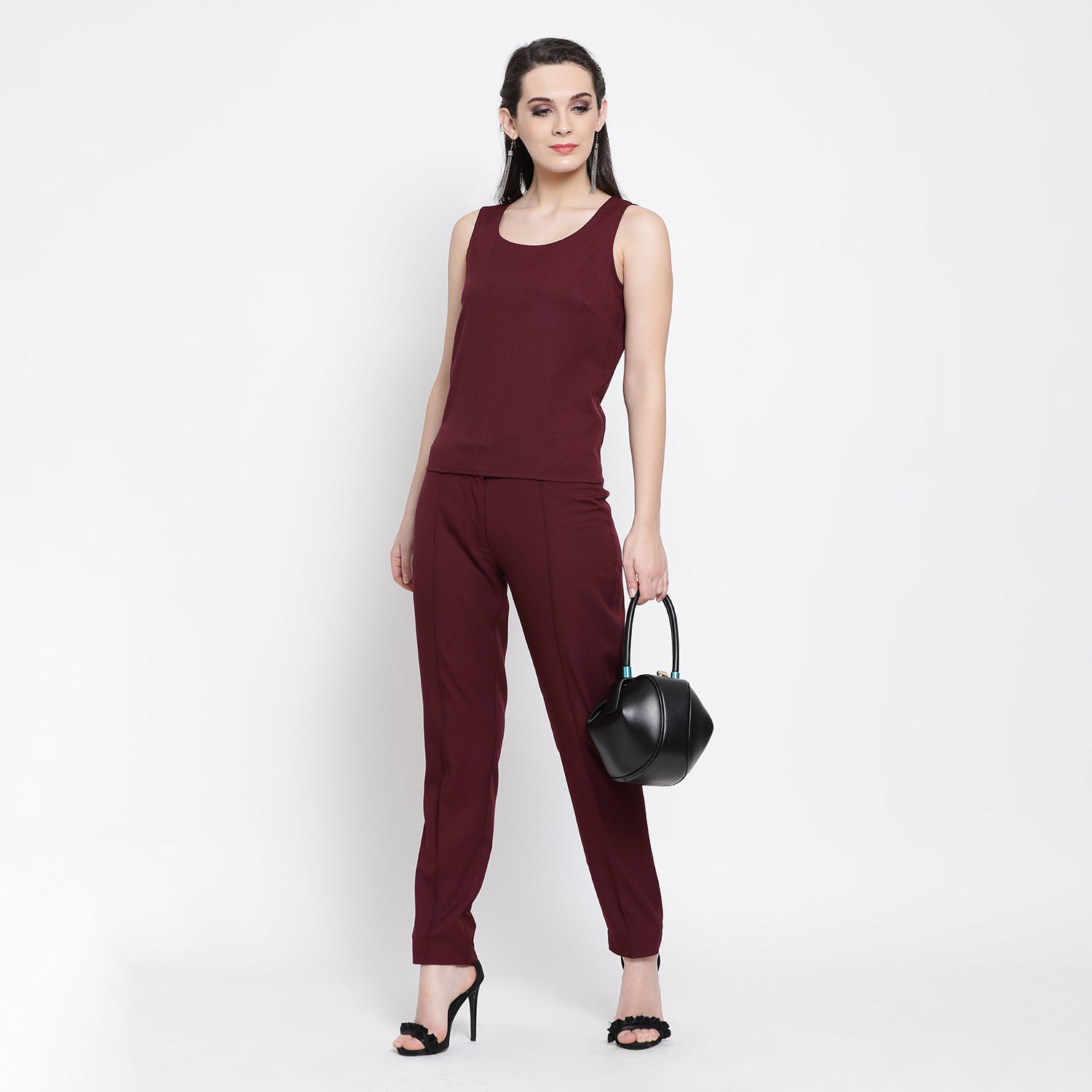 Buy Prune Sleeveless Top for Women