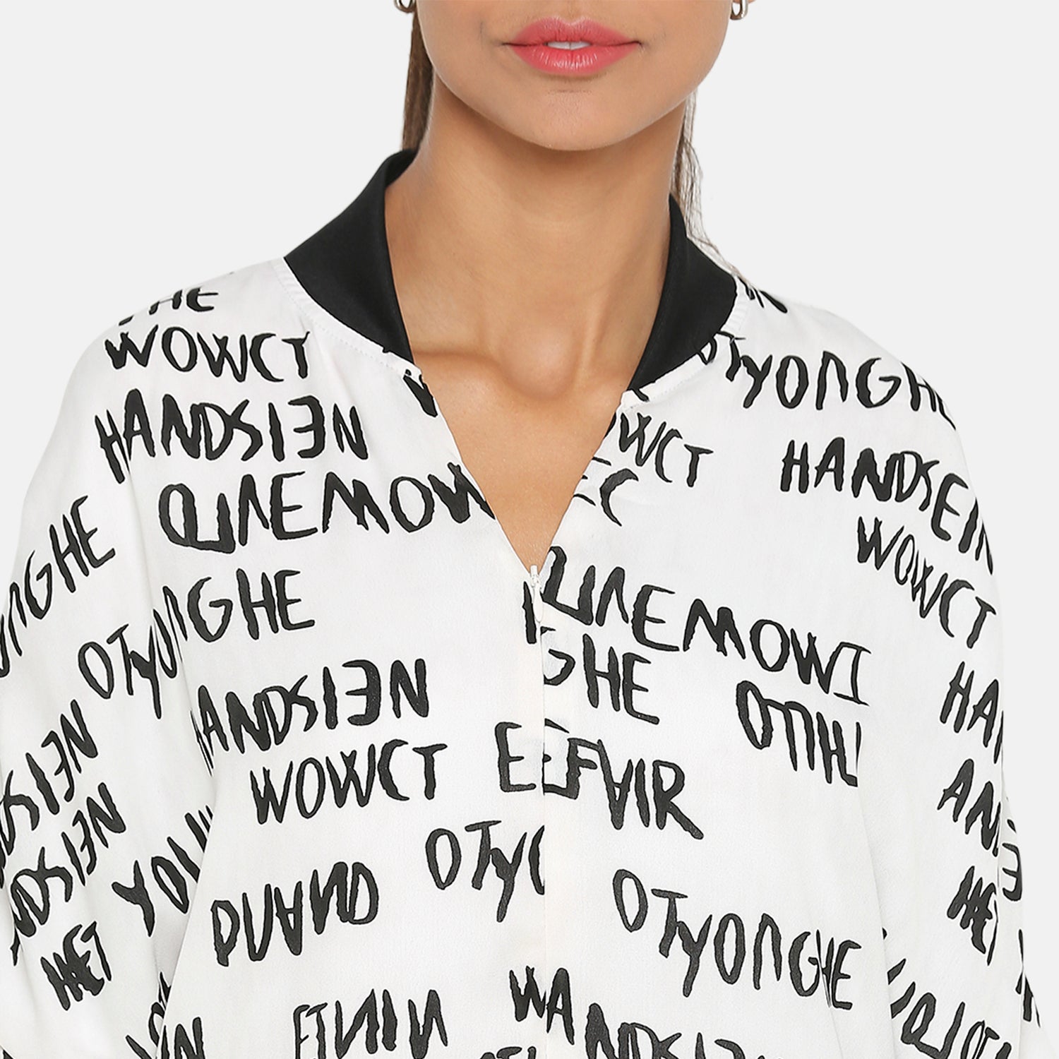 Buy Black & White Printed Dresses for Women-5