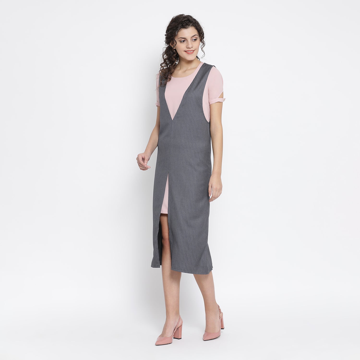 Buy Grey Stripe Dresses for Female