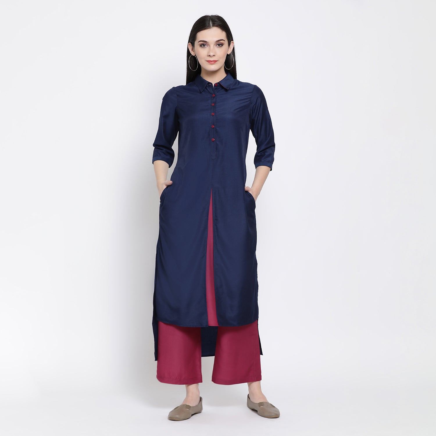 Blue Long Dresses for Ladies Online-1
