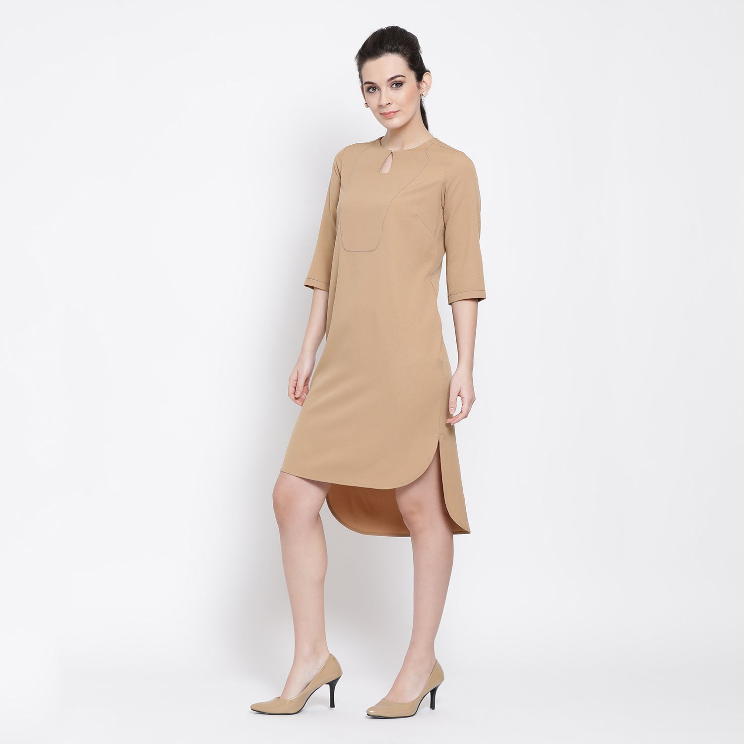 Shop beige tunic for women-2