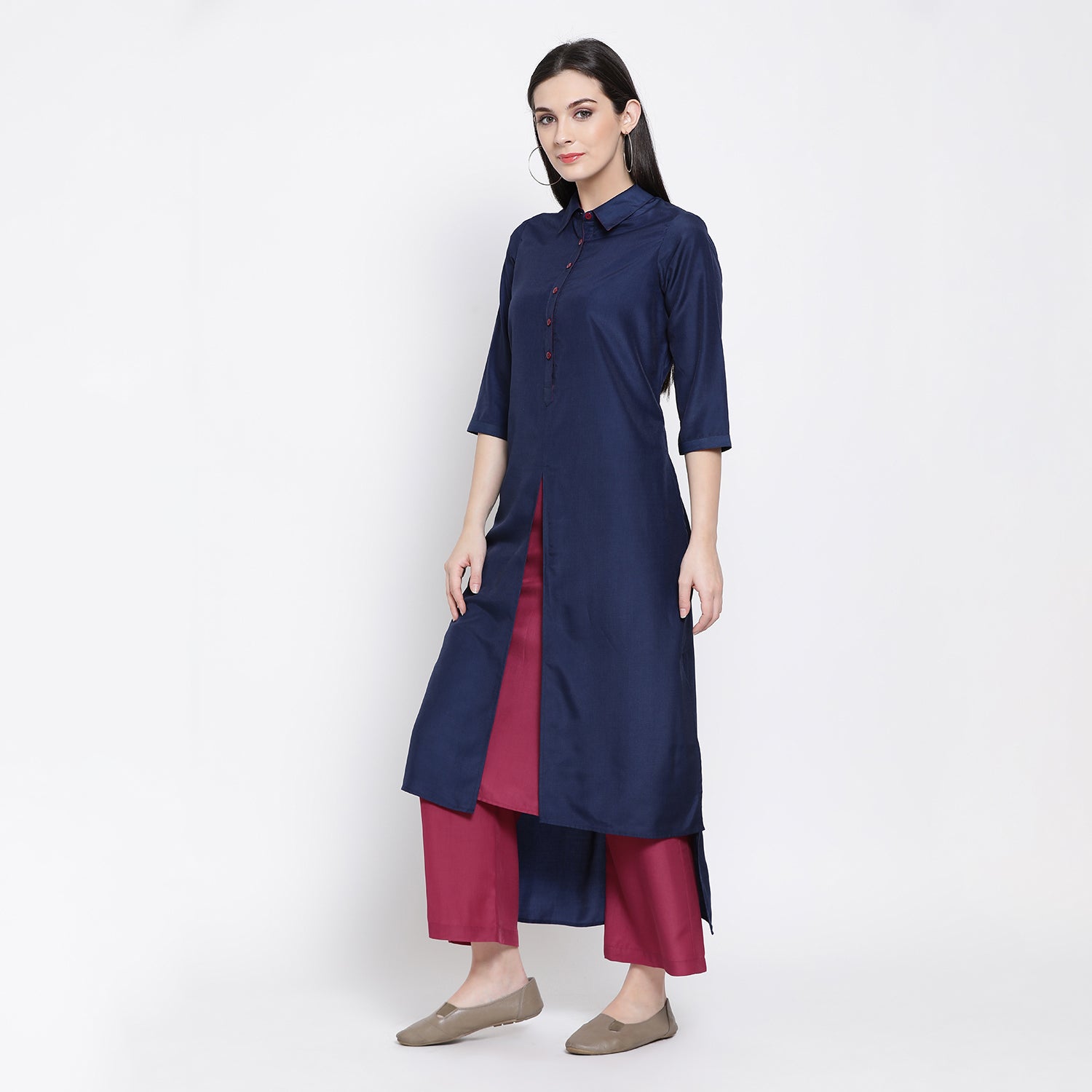 Blue Long Dresses for Ladies Online-2