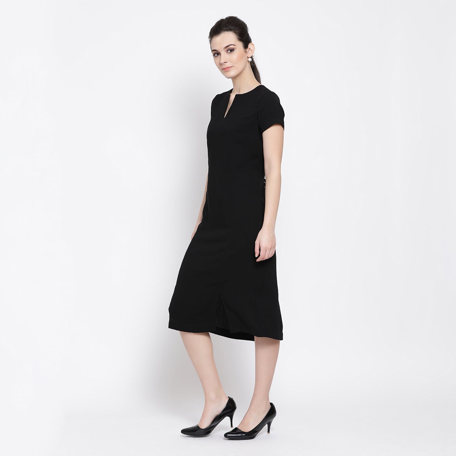 Black Work Wear Dresses for Women-2