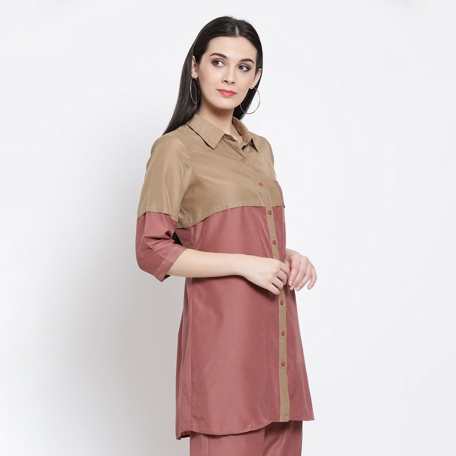 Buy Beige & Peach Tunic for Women-2