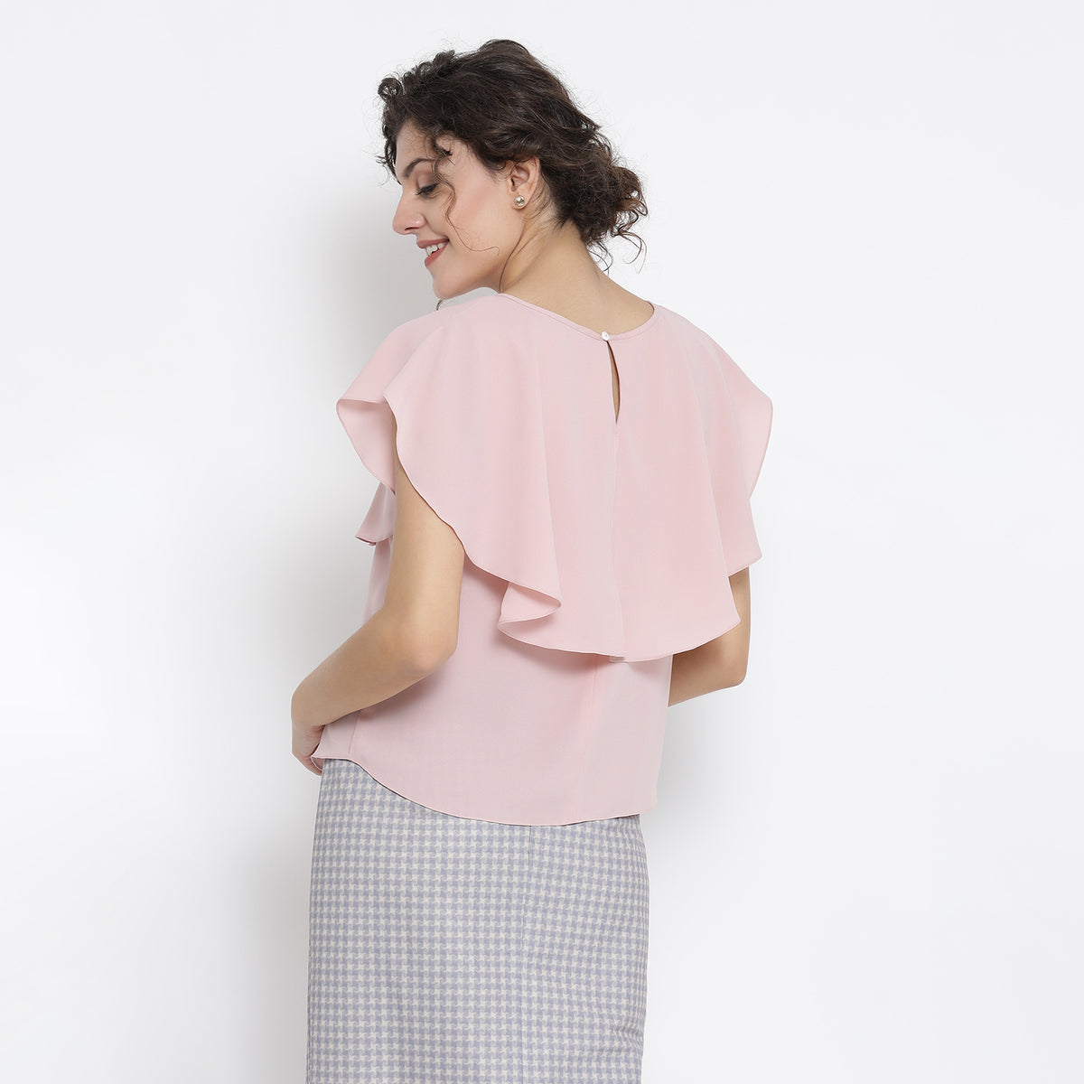 Buy Pink Georgette Top for Ladies-2