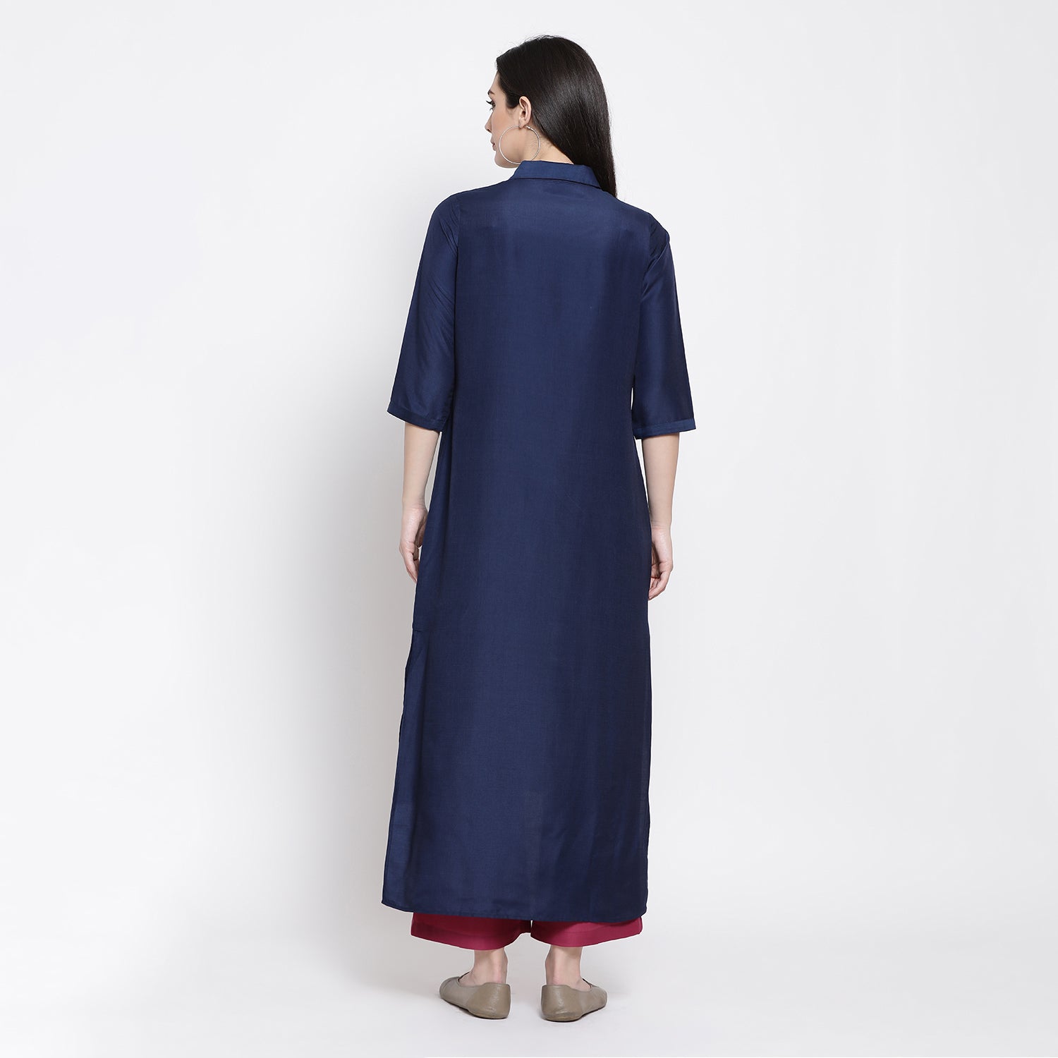 Blue Long Dresses for Ladies Online-3