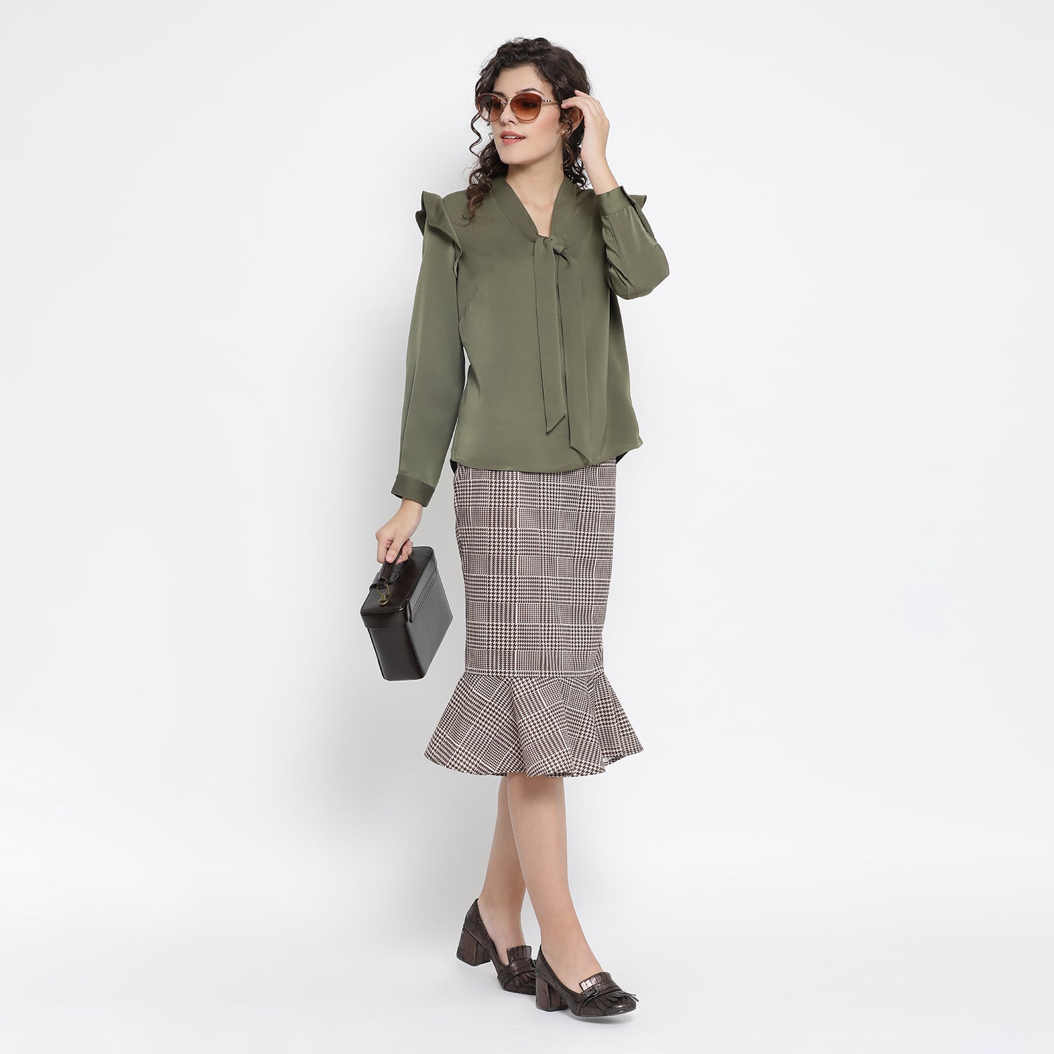 Buy Olive Green Top for Women-3