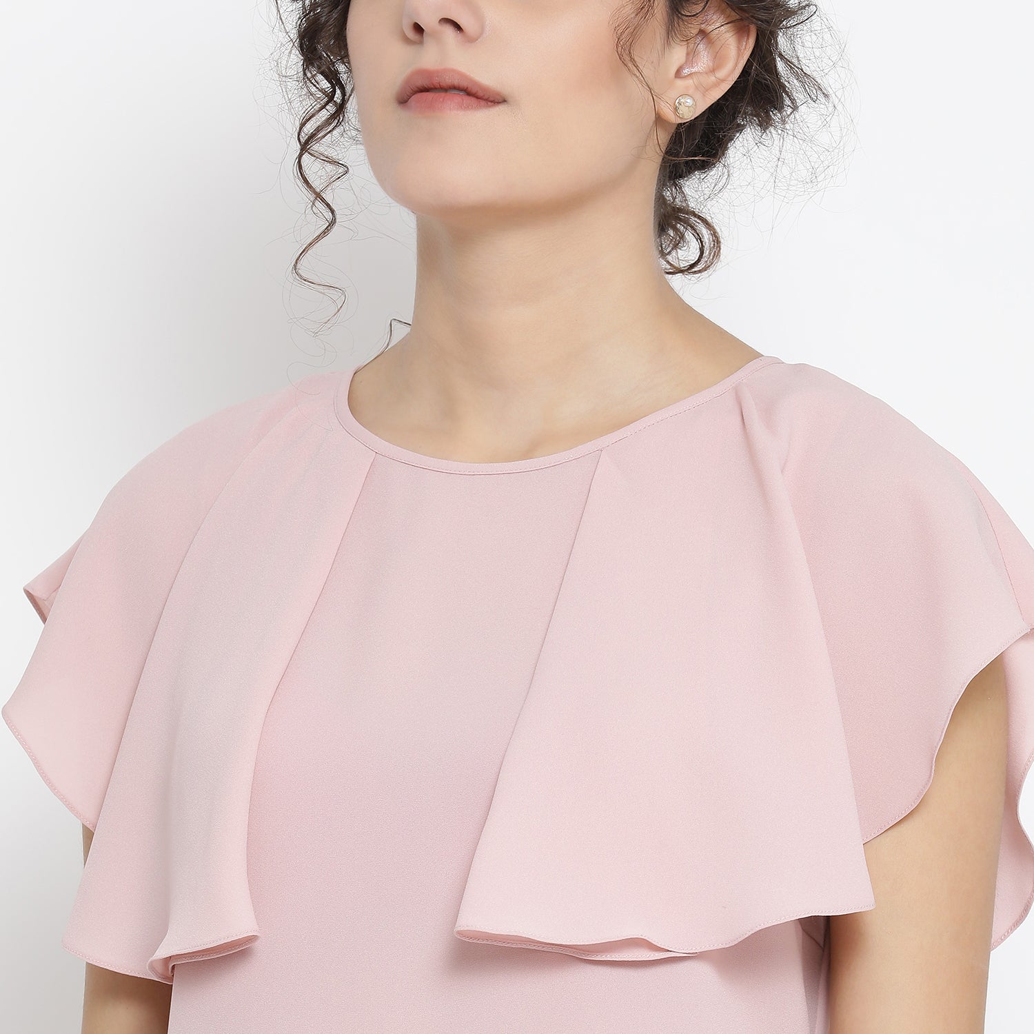 Buy Pink Georgette Top for Ladies-4
