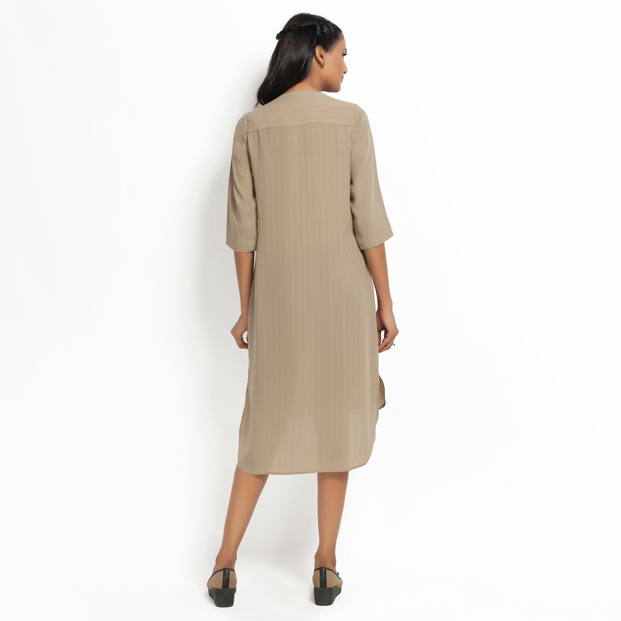 Buy Workwear Beige Tunic for Women-3