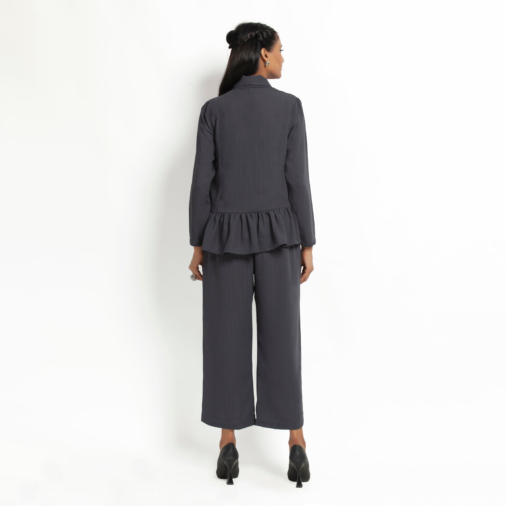 Dark Grey Jacket for Women-5