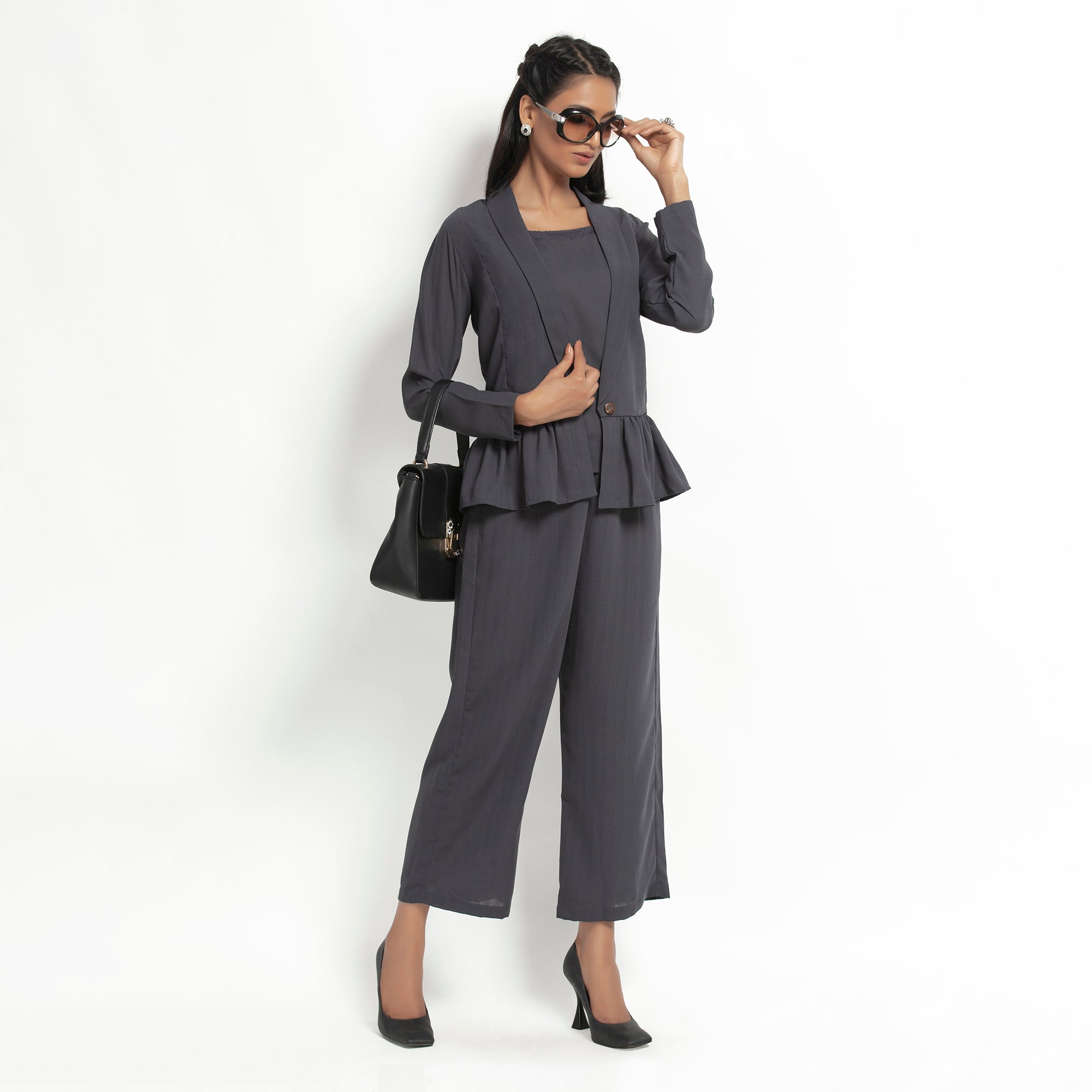 Dark Grey Jacket for Women-4