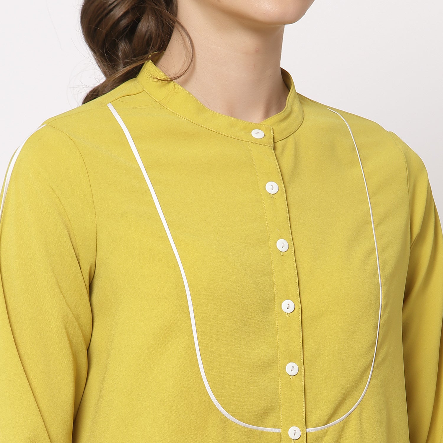 Buy Yellow Top for Women Office Wear-2