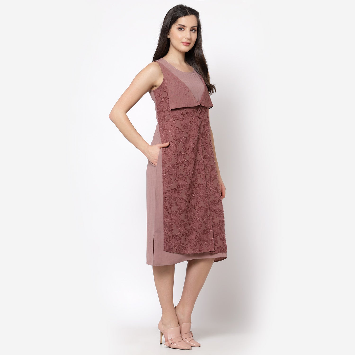 Buy Rosewood Drape Dresses for Women-3