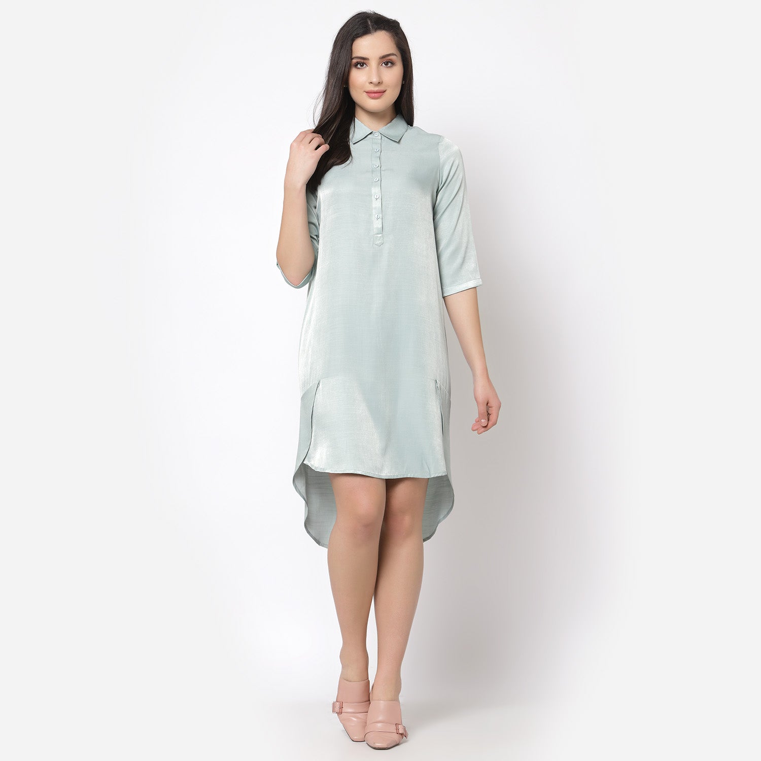 Blue Flap Workwear Tunic for Women