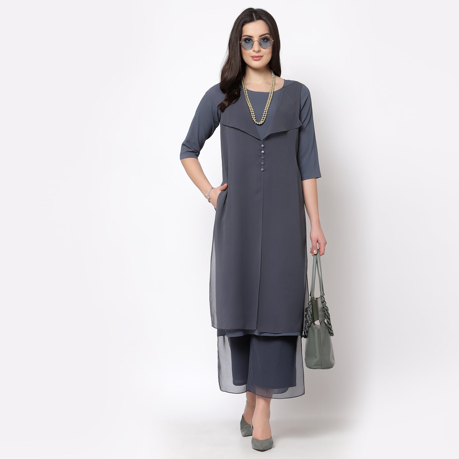Buy Blue Drape Dresses for Women