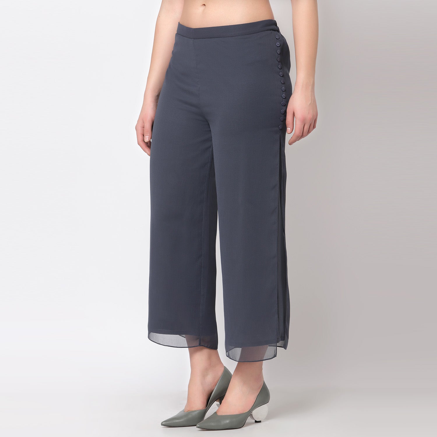 Buy Stone Blue Plazzo for Women-1