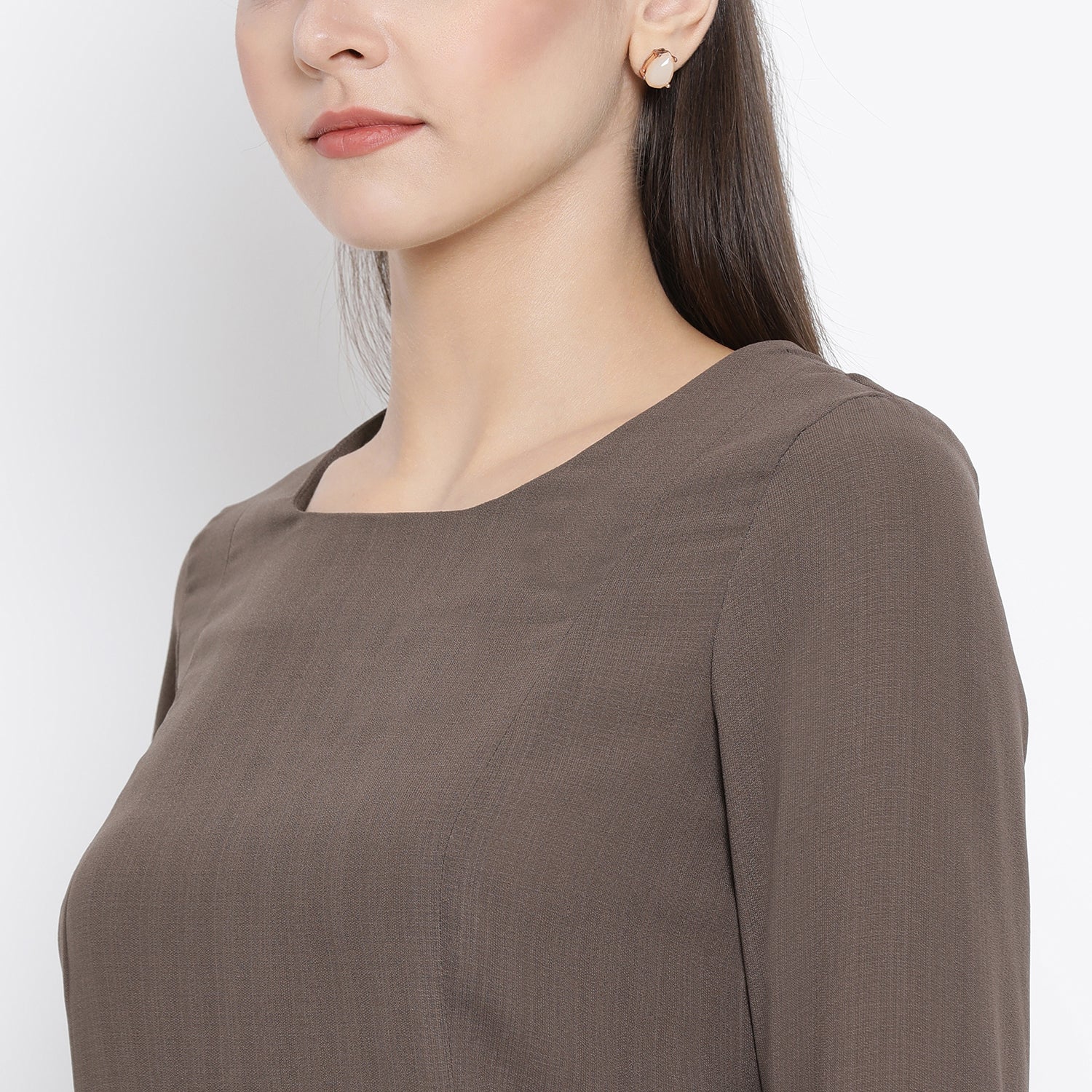 Buy Beige Womens Office Wear Tops-3