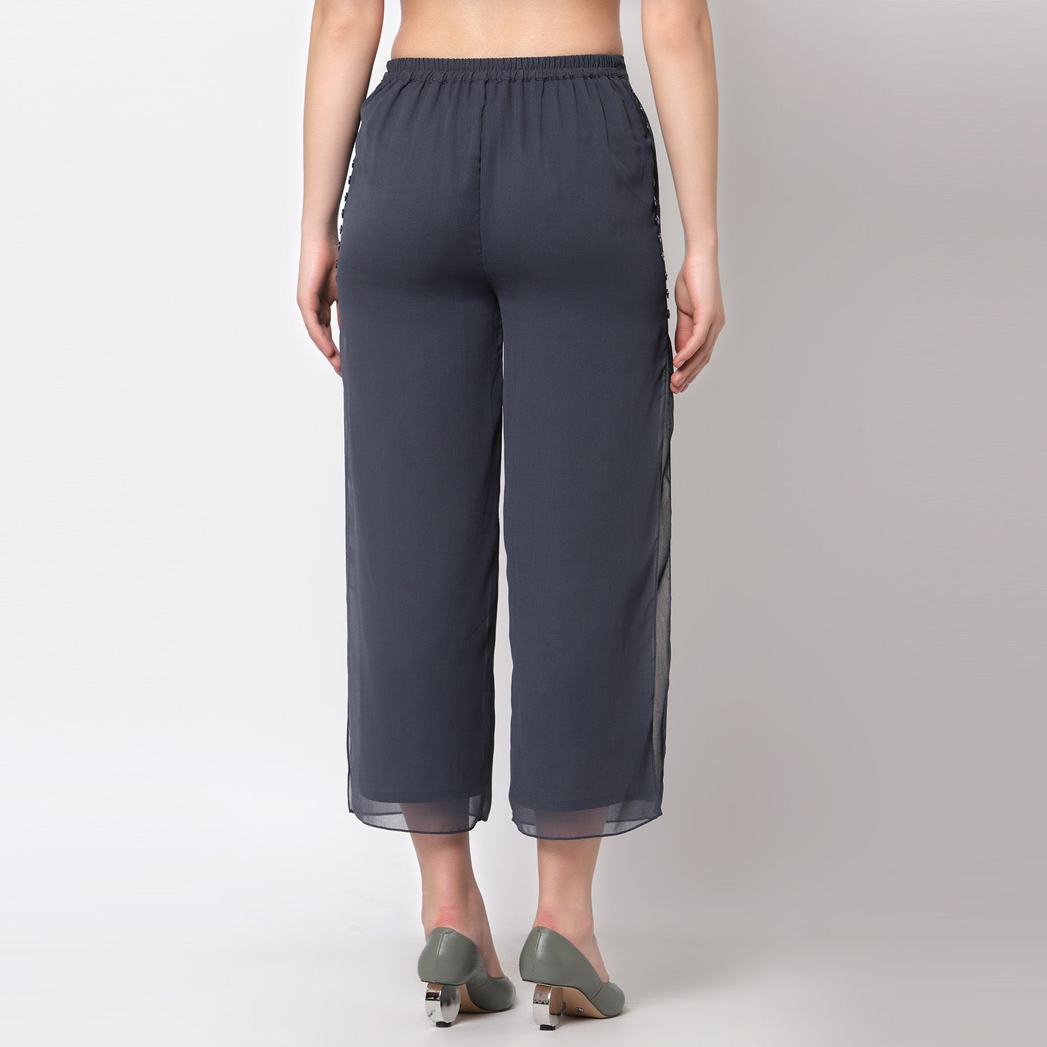 Buy Stone Blue Plazzo for Women-3