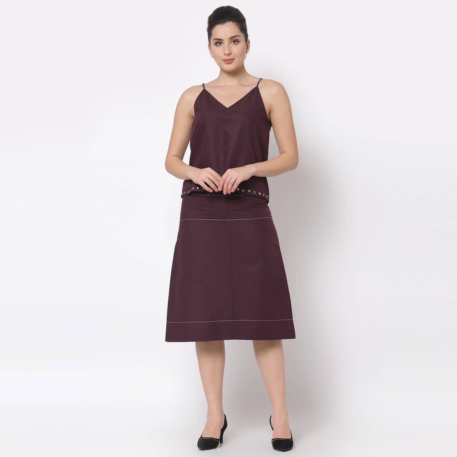 Buy Purple Spaghetti Top for Women-3