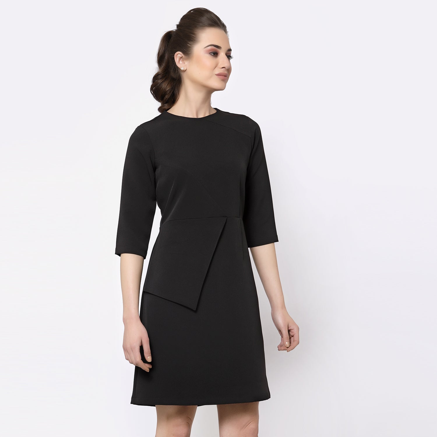 Buy Black Dart Dresses for Women Office Wear -3