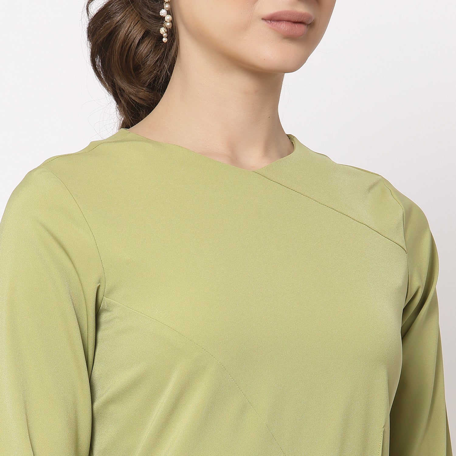 Buy Olive Dart Dresses for Women-5