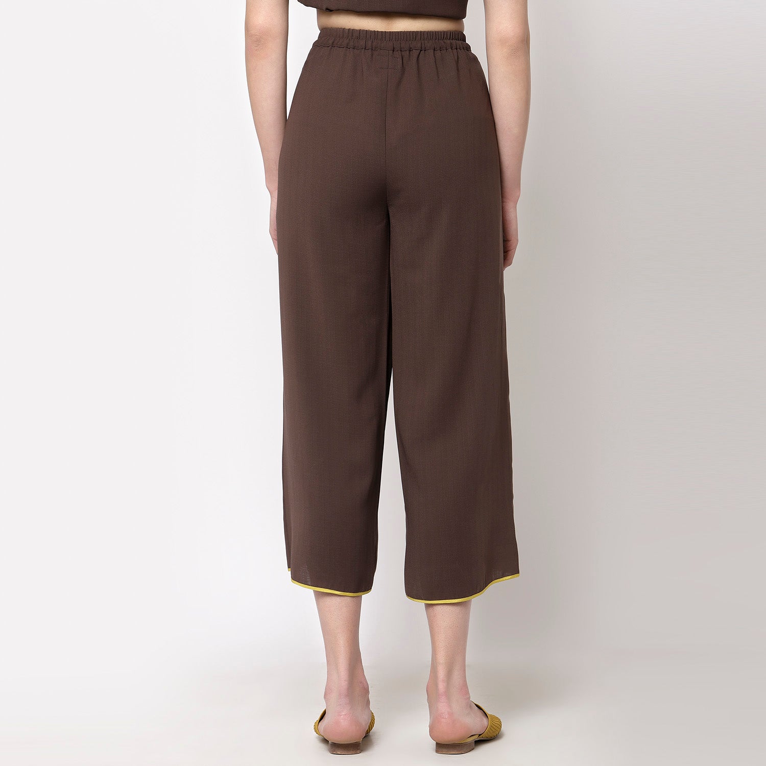 Buy Brown Wrap Women's Plazzo-5
