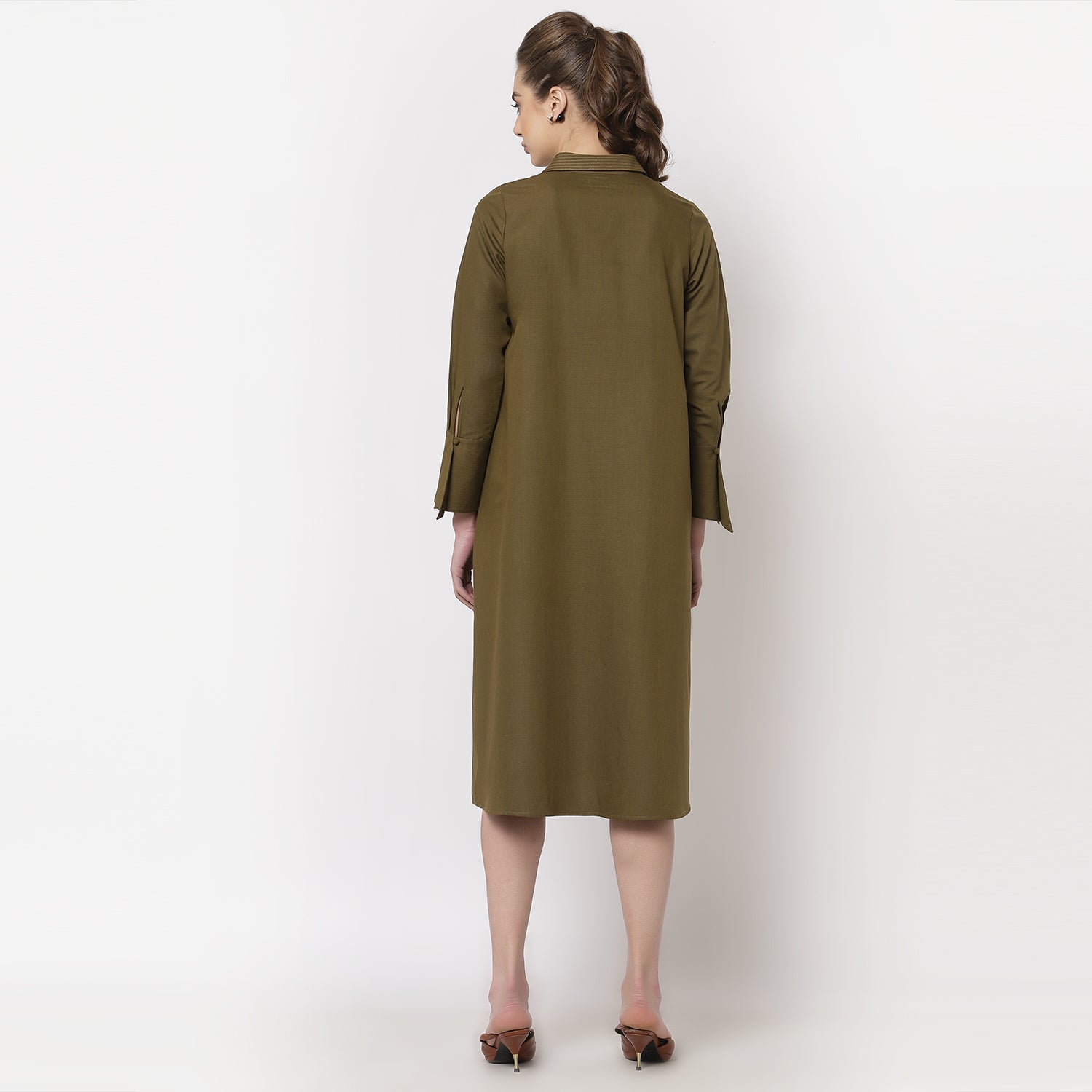 Buy Olive Dresses for Women-1