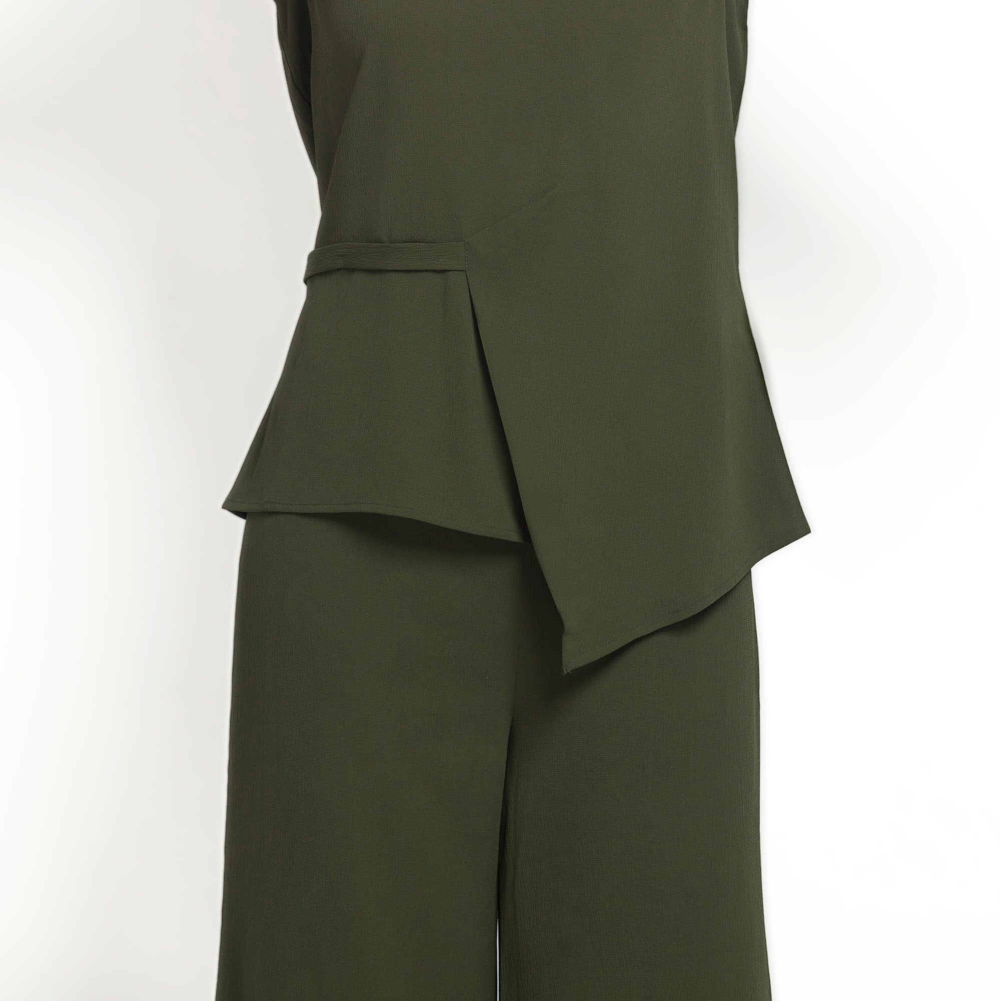 Buy Green Crepe Top for Ladies Online-3