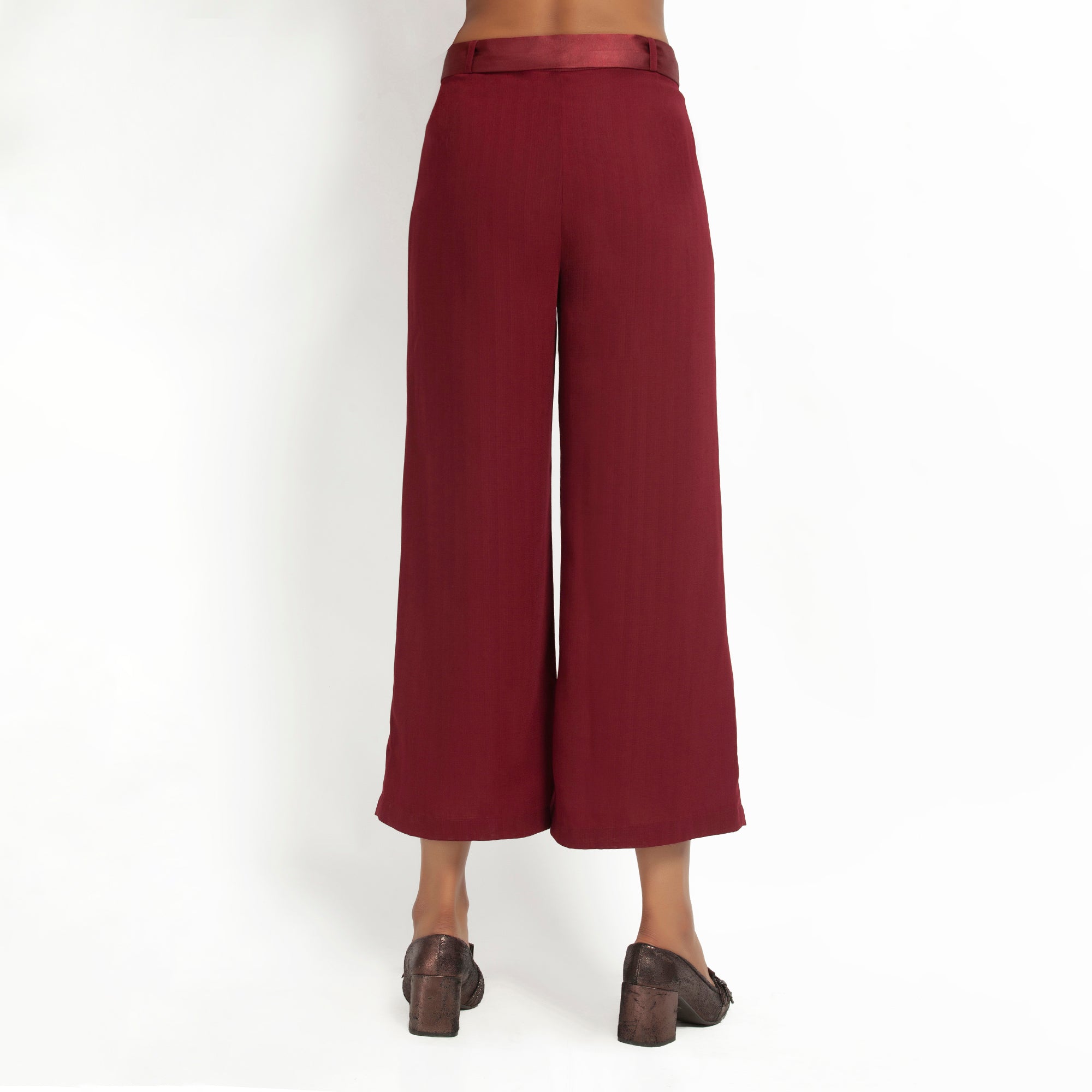 Buy Maroon Plazzo for Women-2