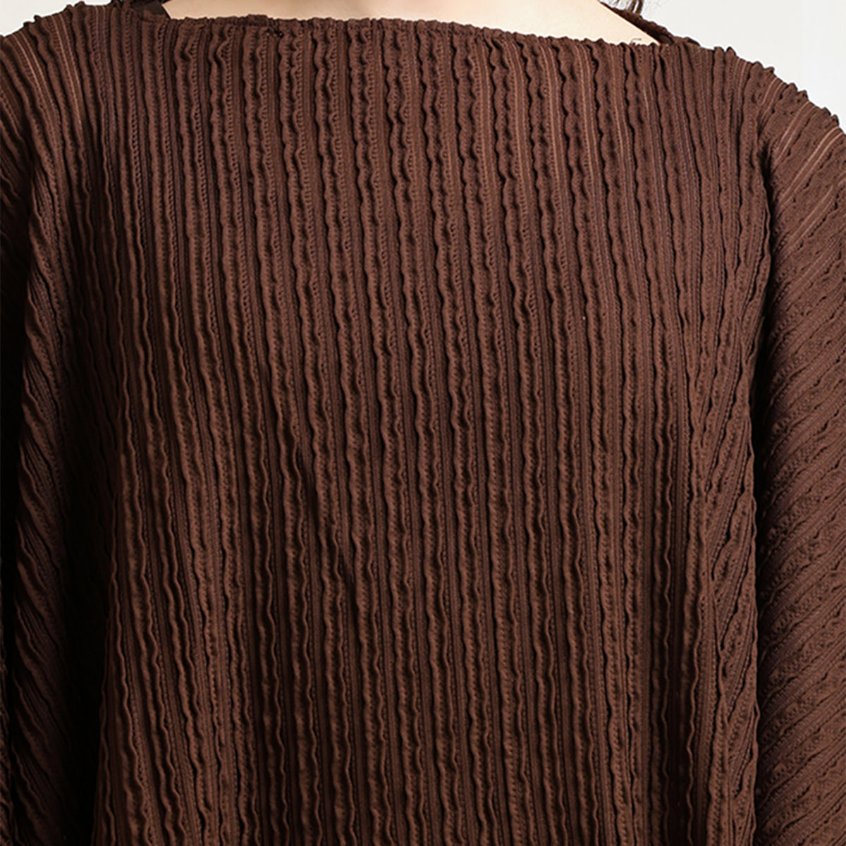 Brown Textured Lycra Cape