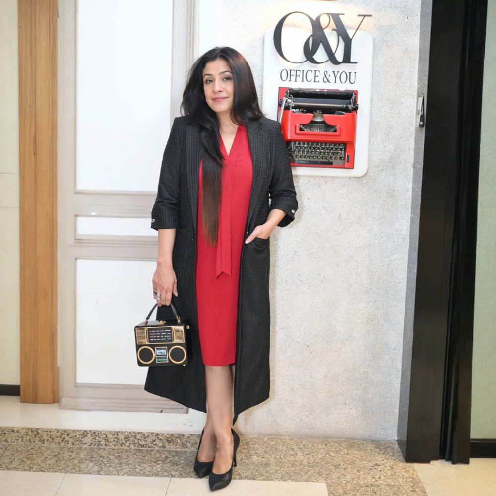 Black Textured Over Coat