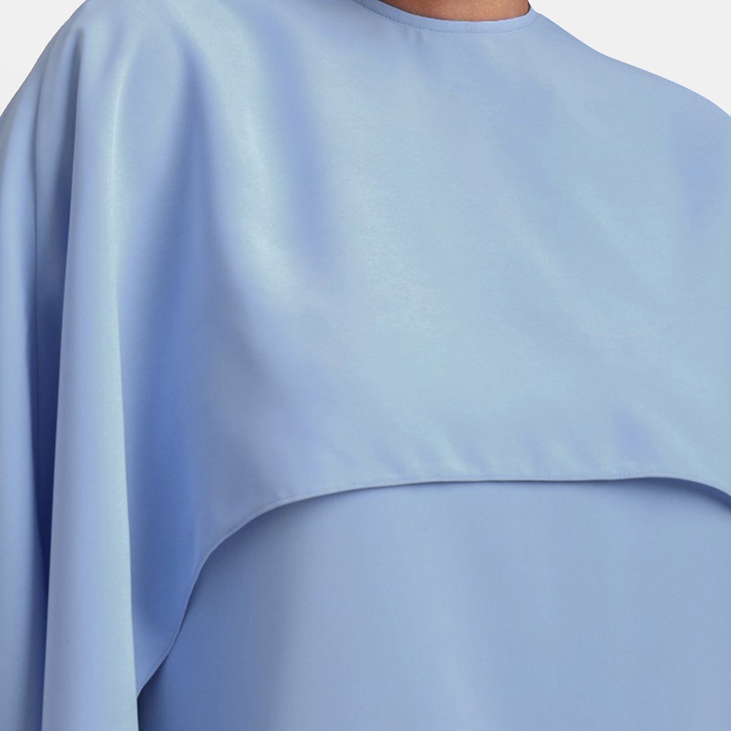 Blue Asymmetrical Cape