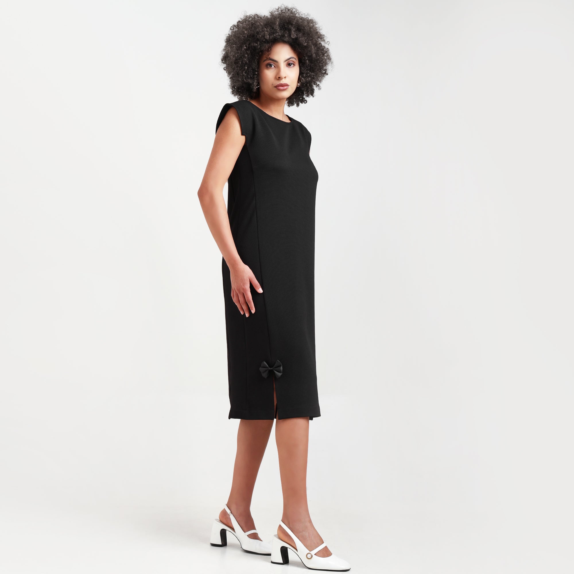 Black Textured Dress