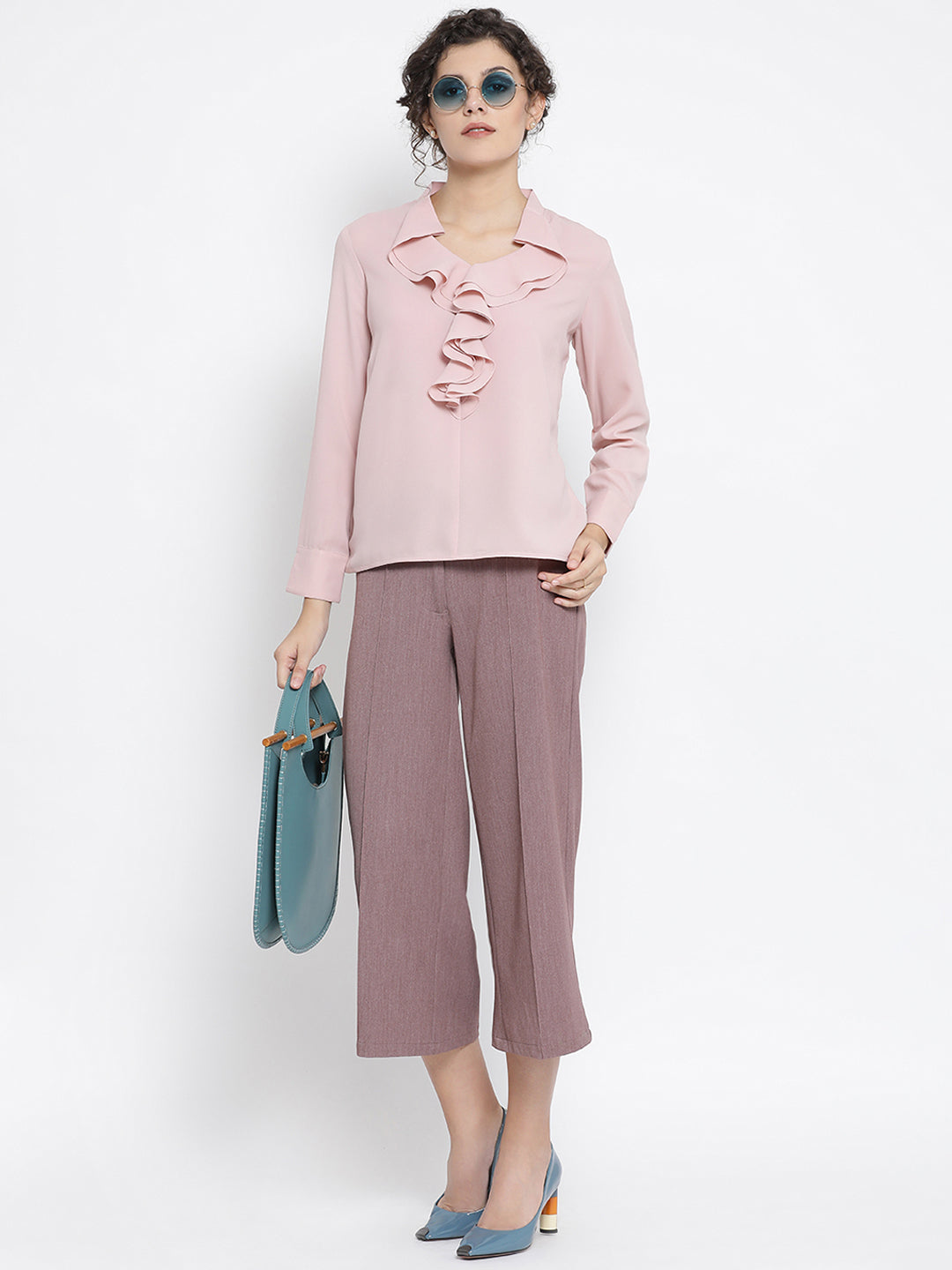 Vintage pink culottes