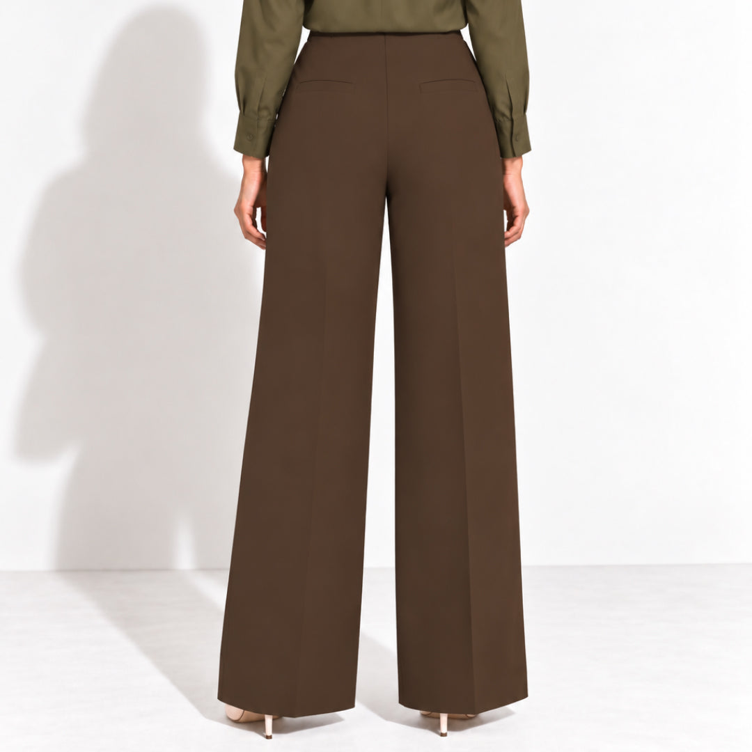 Brown Straight Fit Pant