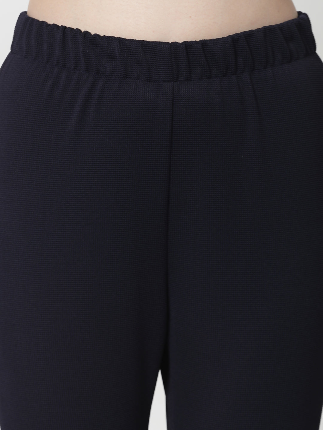 Blue Lycra Pant With Foot Straps, formal pants	
loose pants for women