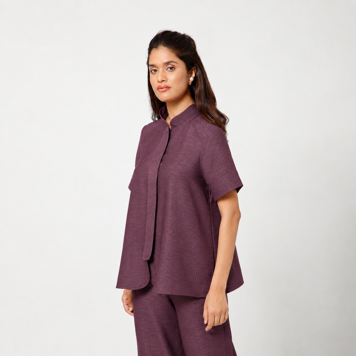 Purple Textured Top
