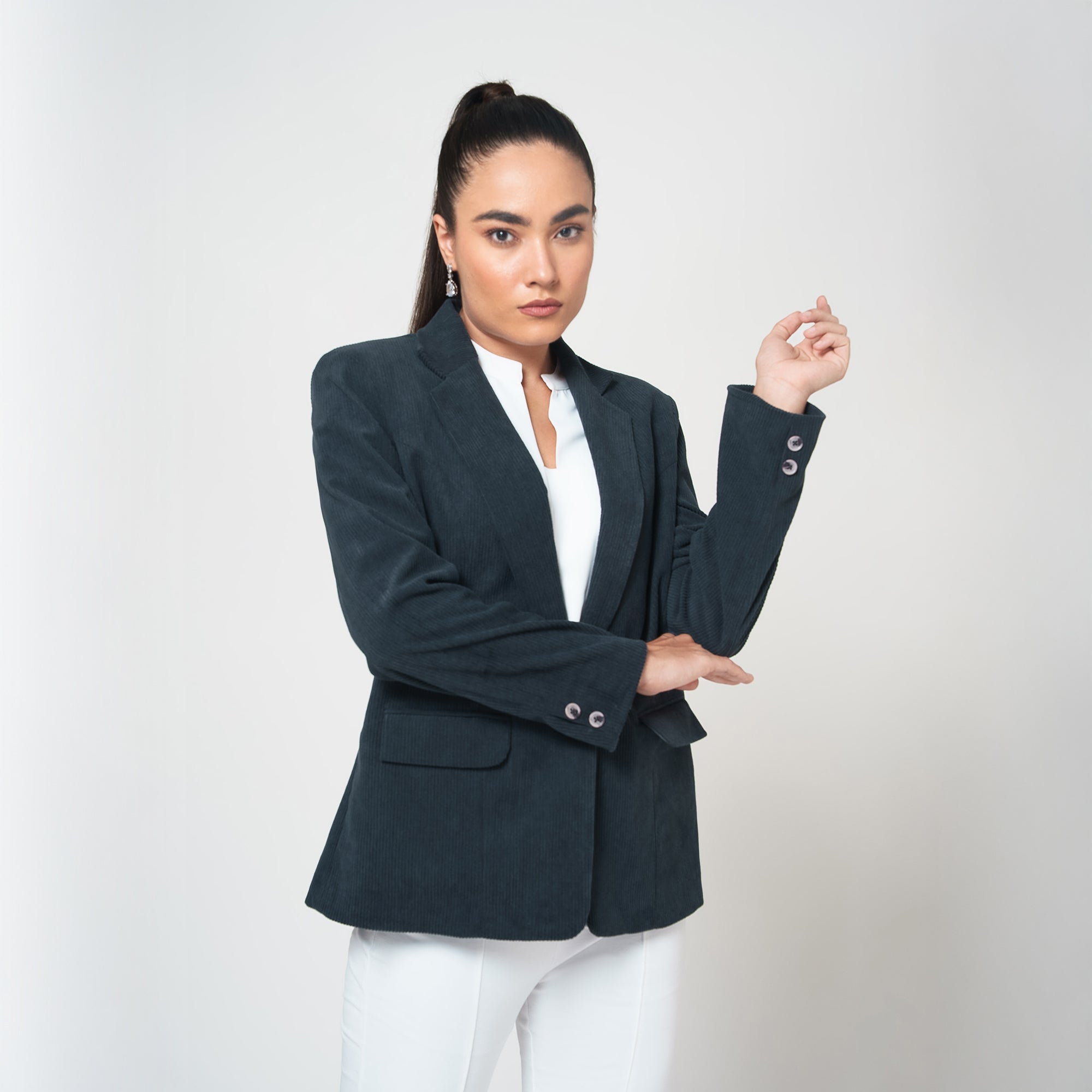 Grey Jacket Corduroy