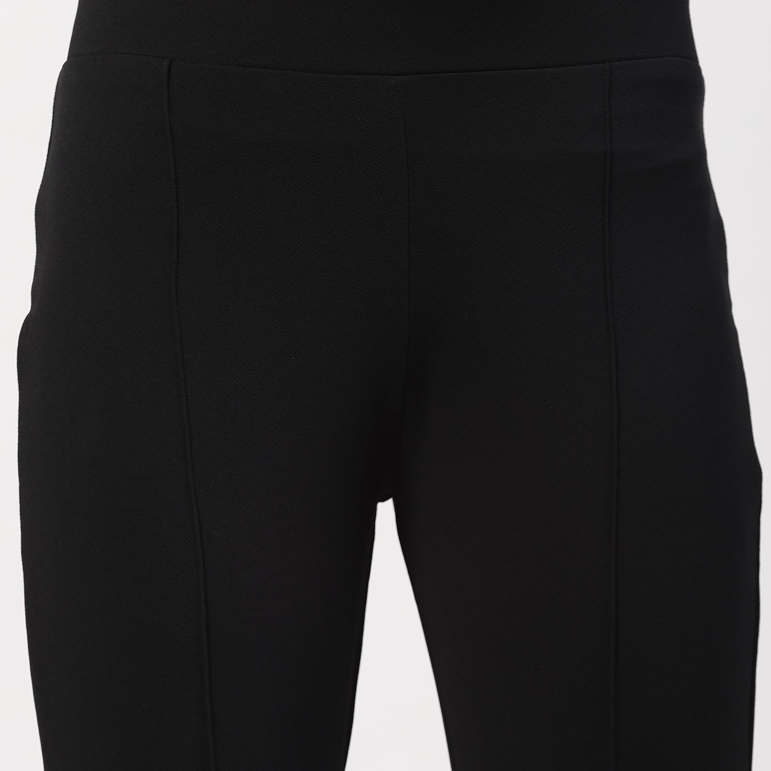 Black Boot Leg Lycra Pant