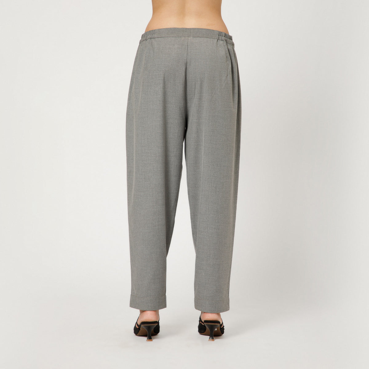 Light Grey Pant With Bottom Pleat