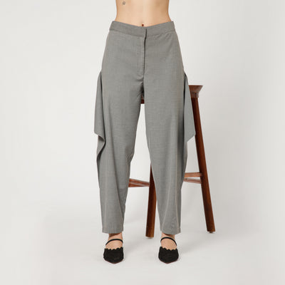 Light Grey Flap Pant