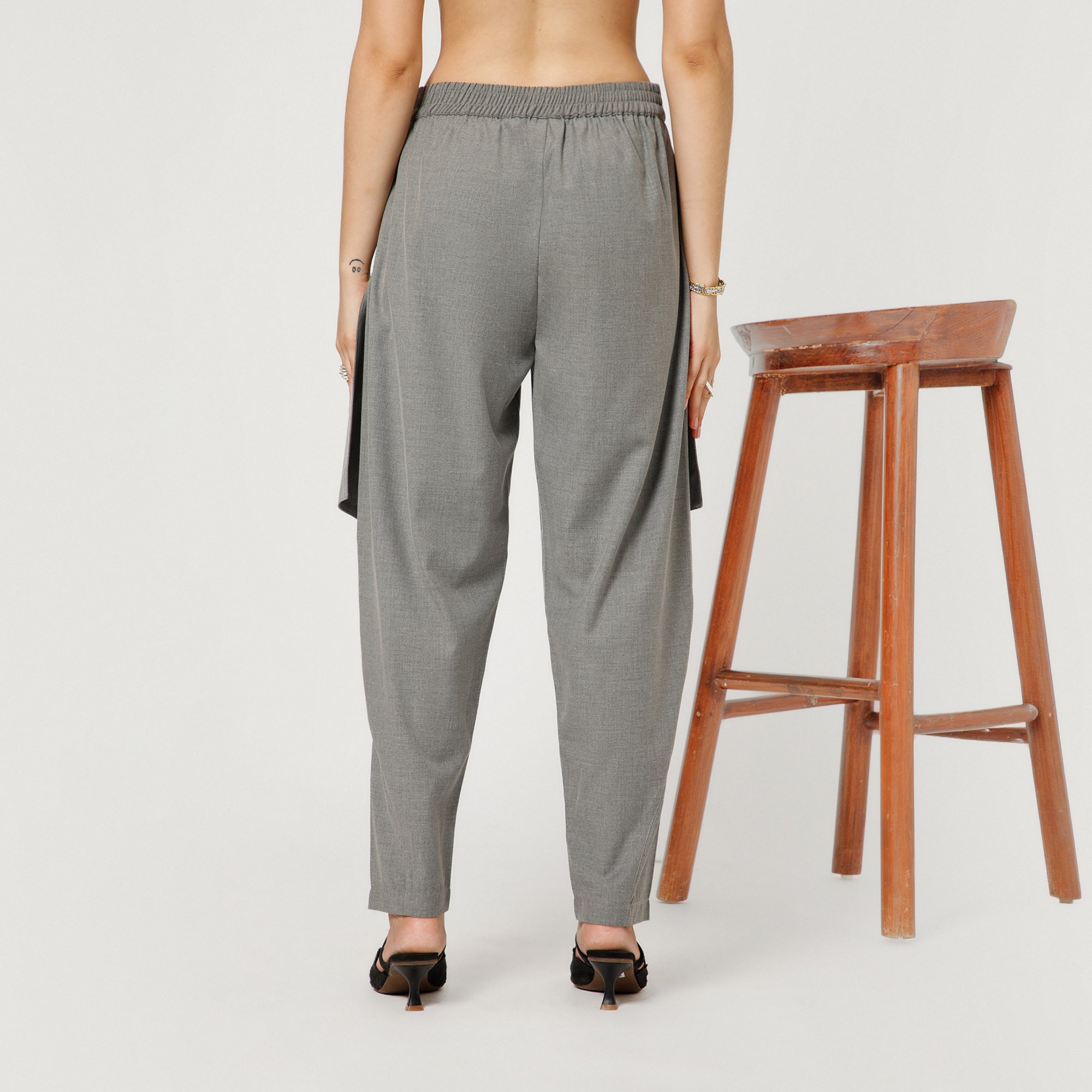 Light Grey Flap Pant