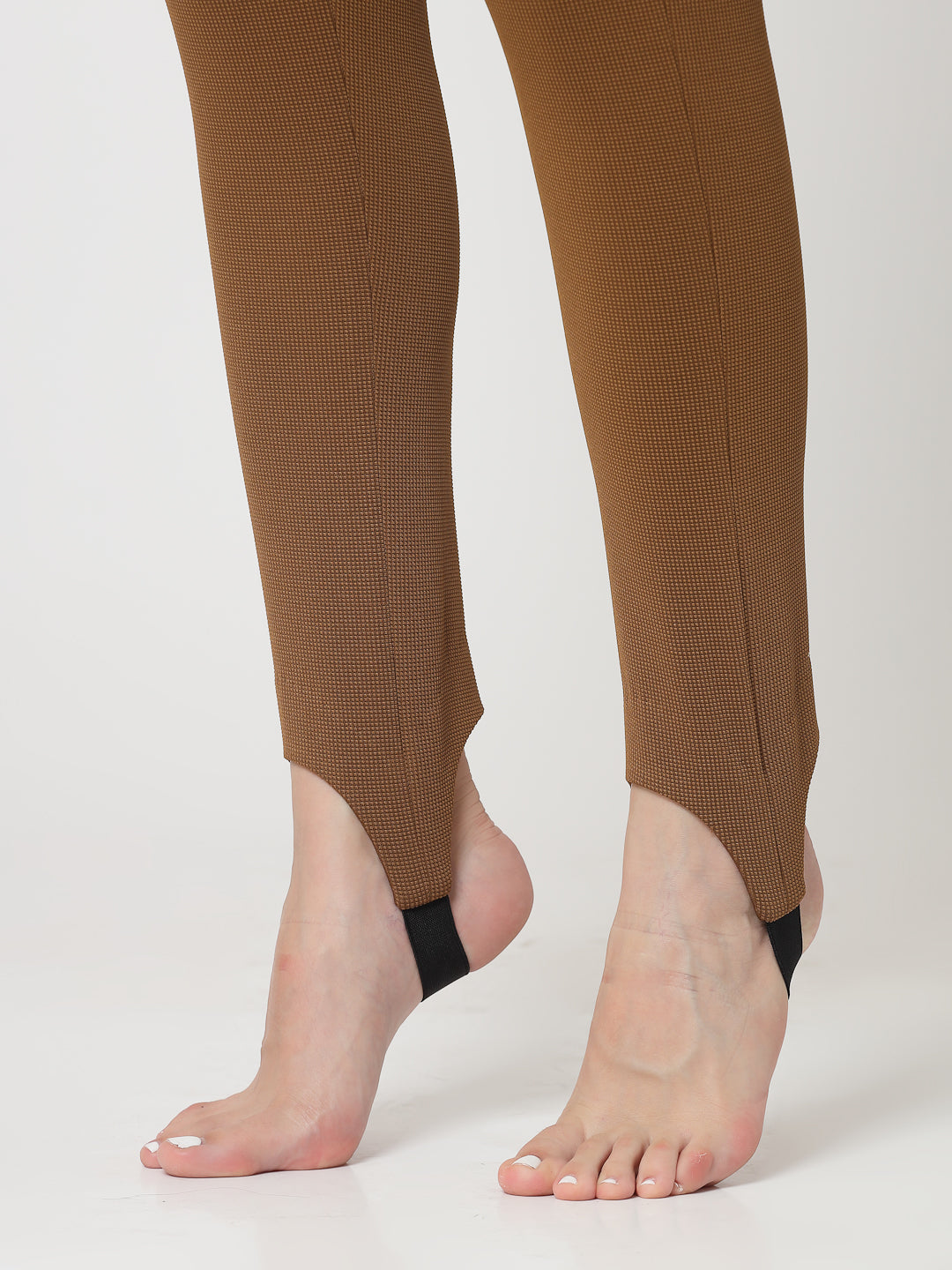 Mustard Lycra Pant With Foot Straps,formal pants	
loose pants for women