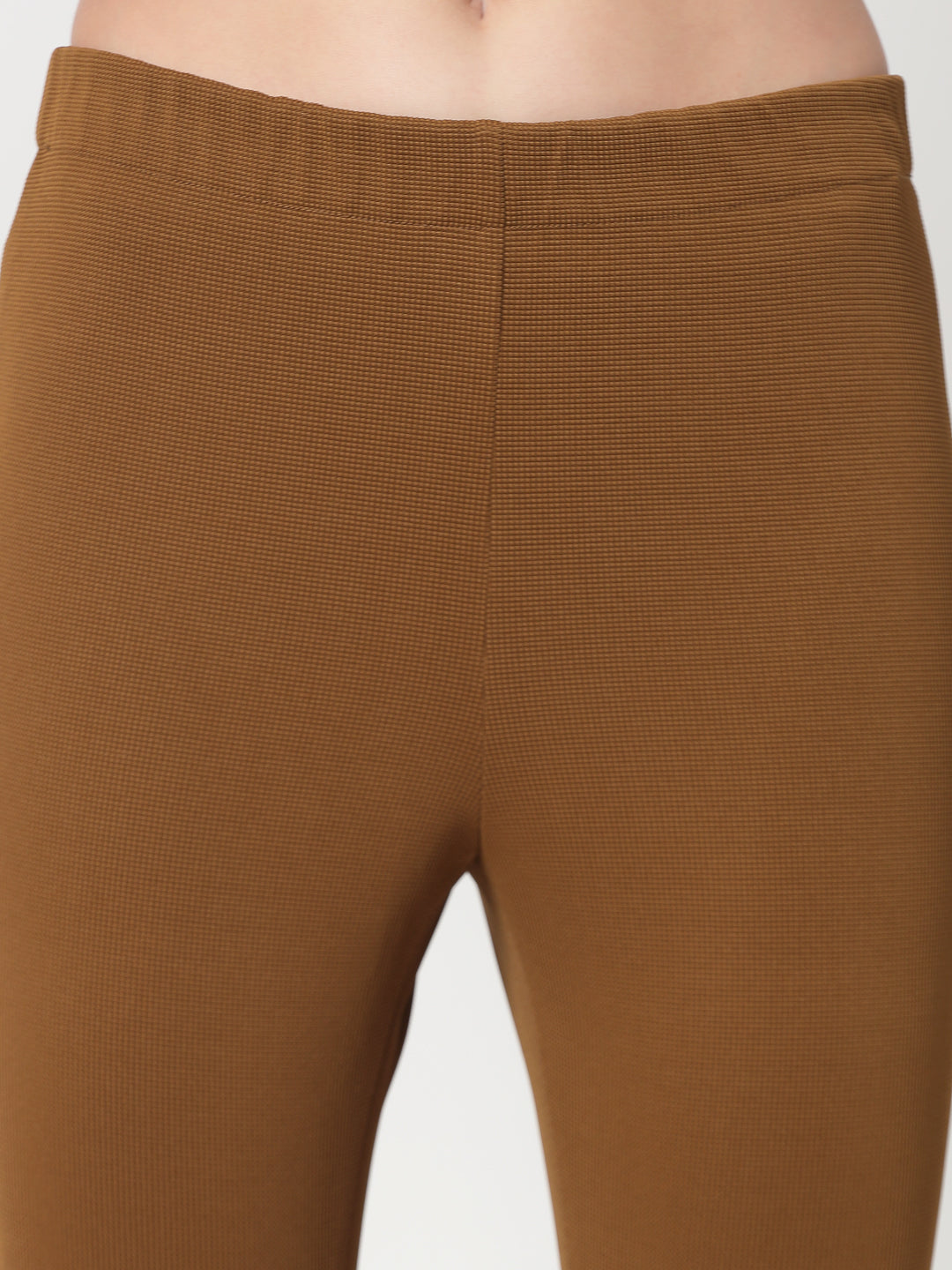Mustard Lycra Pant With Foot Straps,formal pants	
loose pants for women