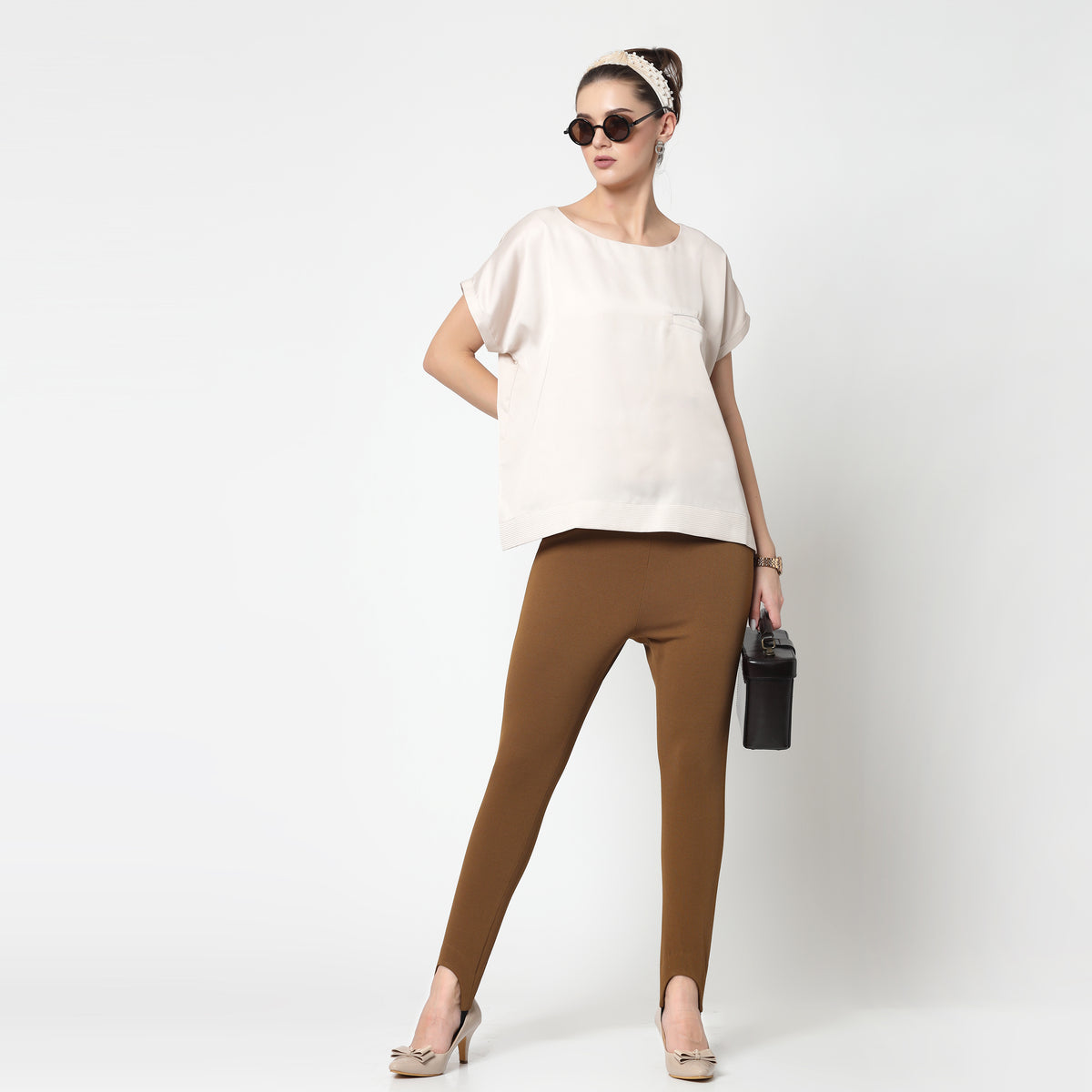 Off White Top With Quilting & Pocket, formal tops for women	
tops for women stylish	
office dress for women	
stylish tops for women