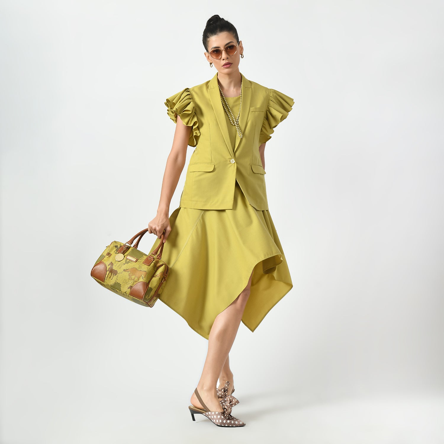 Mustard Asymetrical Dress