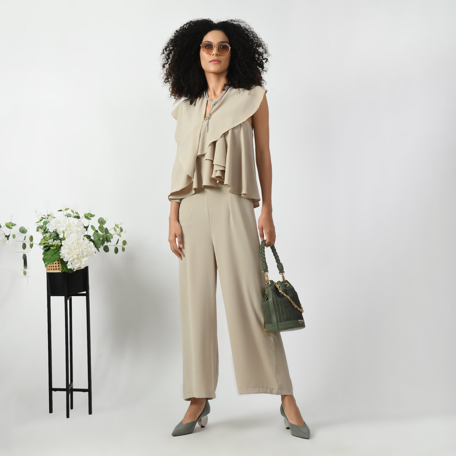 Jumpsuit Beige Cahaya