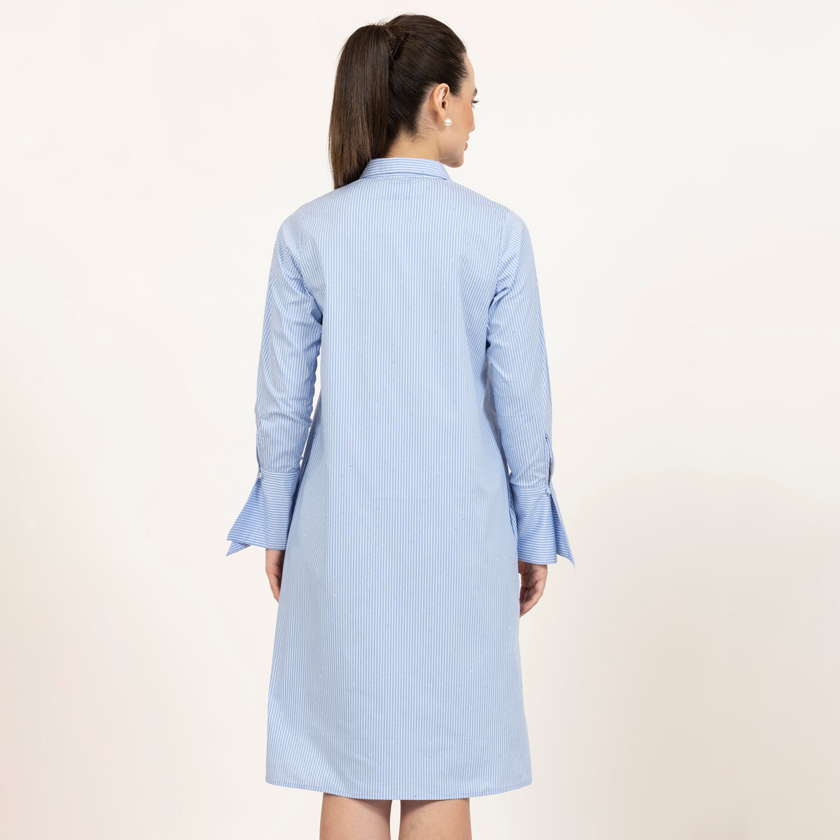 Buy Blue Striped Tunic for Women-4